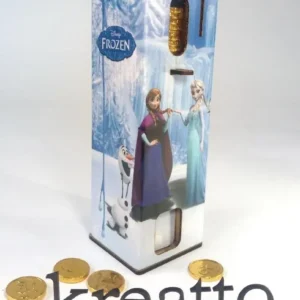 Frozen alcancia monedas chocolate juguete