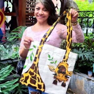 tote bag arte a mano pintura